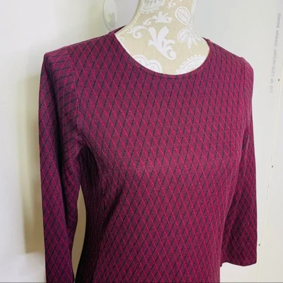 J.JILL Ponte Knit Dress fit & flare Dress PS 1477 - Picture 5 of 8